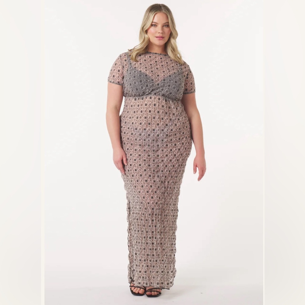 Daisy Maxi Dress in Lace Mesh